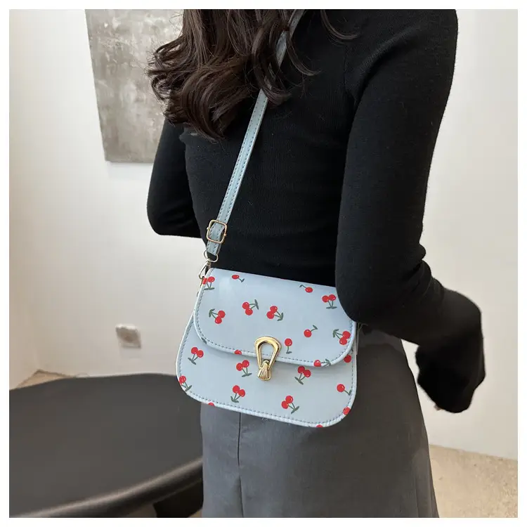 Women's Red Riding Book Floral Saddle Crossbody Bag — feature 12