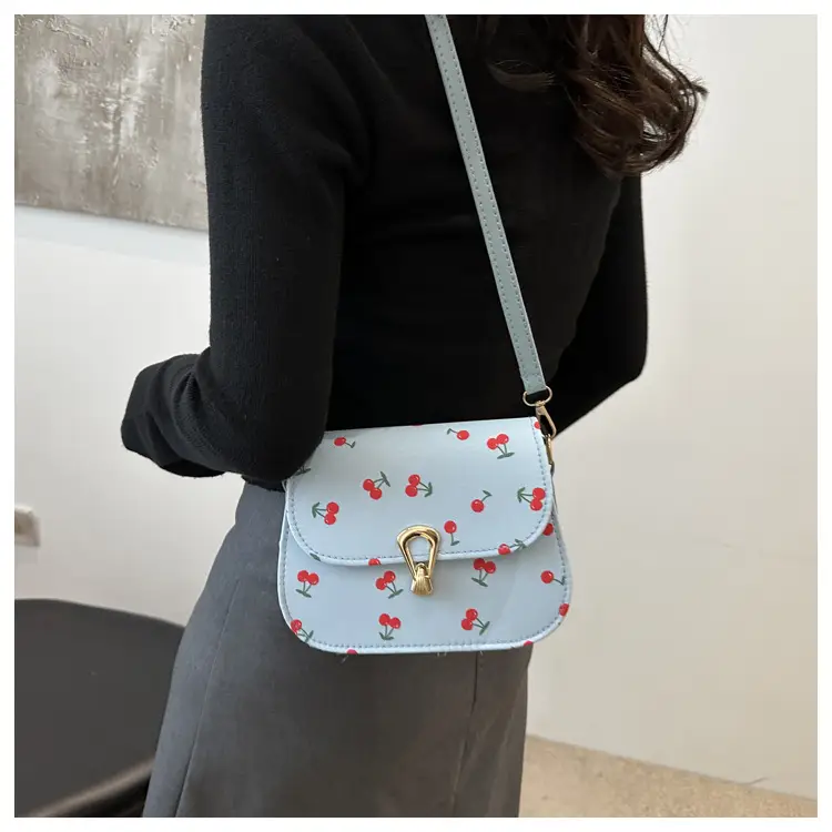 Women's Red Riding Book Floral Saddle Crossbody Bag — feature 13