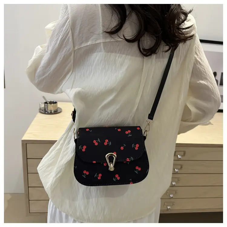 Women's Red Riding Book Floral Saddle Crossbody Bag — feature 20