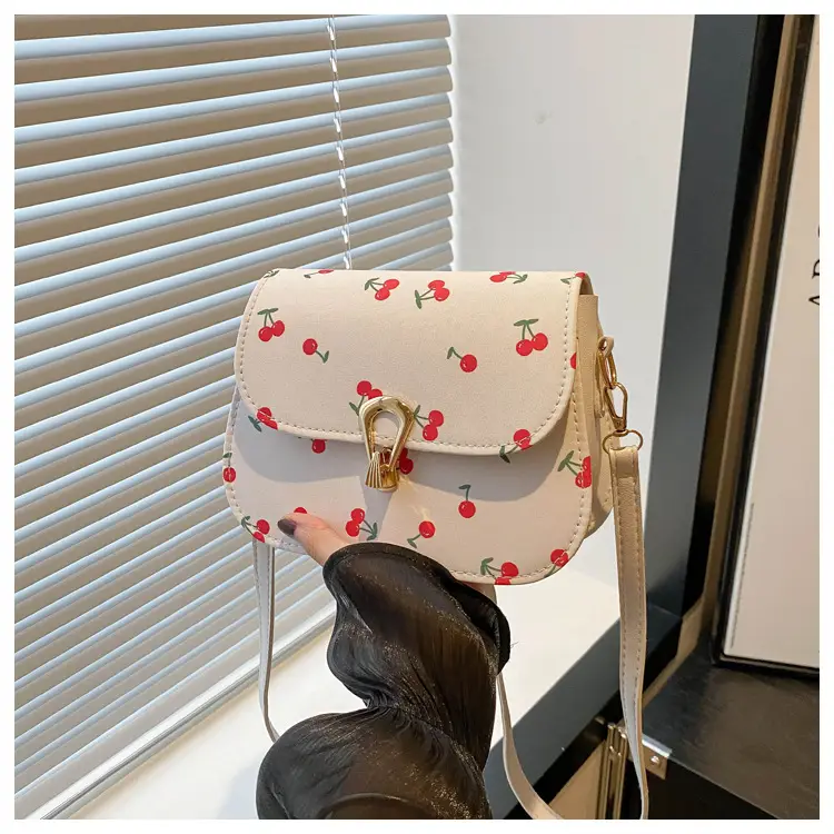 Women's Red Riding Book Floral Saddle Crossbody Bag — feature 23