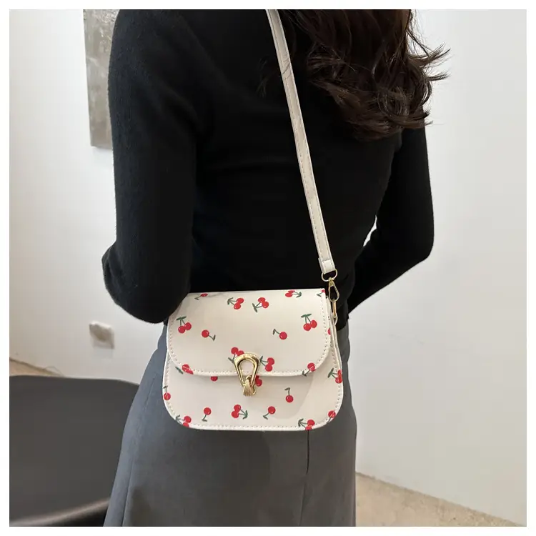 Women's Red Riding Book Floral Saddle Crossbody Bag — feature 9