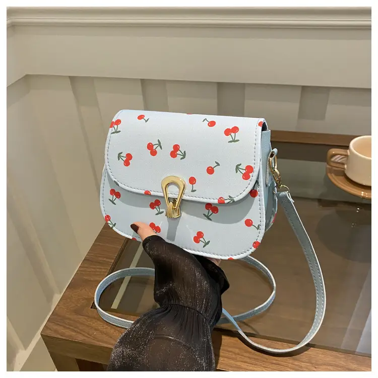 Women's Red Riding Book Floral Saddle Crossbody Bag - Image 3