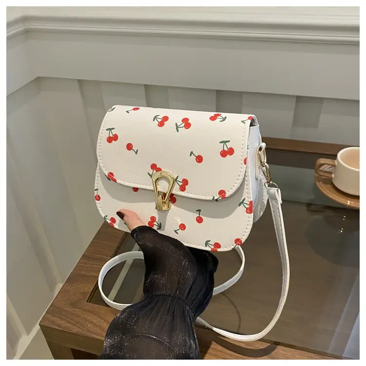 Women's Red Riding Book Floral Saddle Crossbody Bag - Image 4