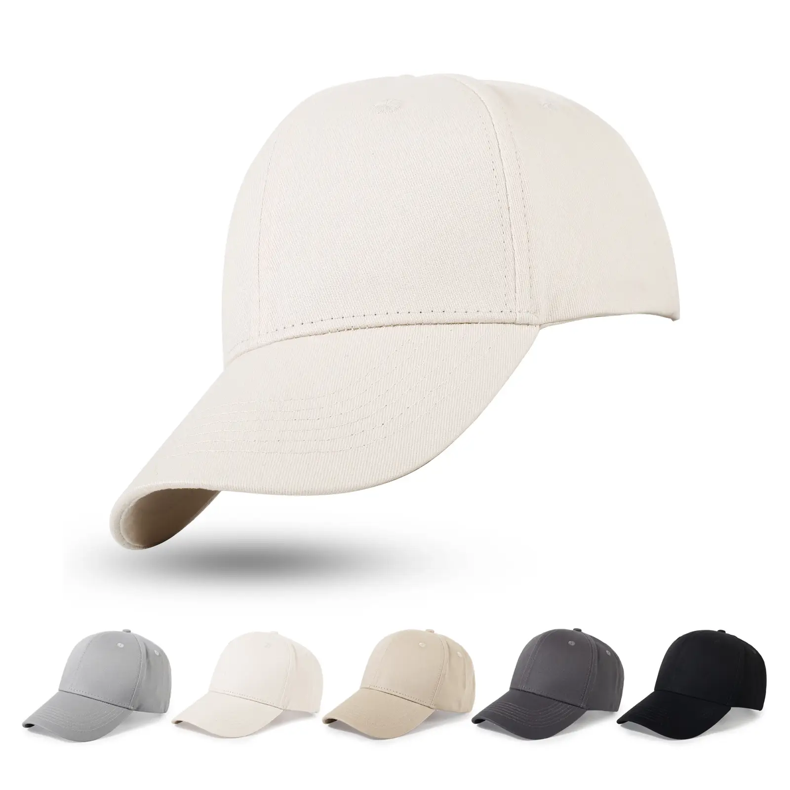 Japanese Style Adjustable Black Baseball Cap for Men