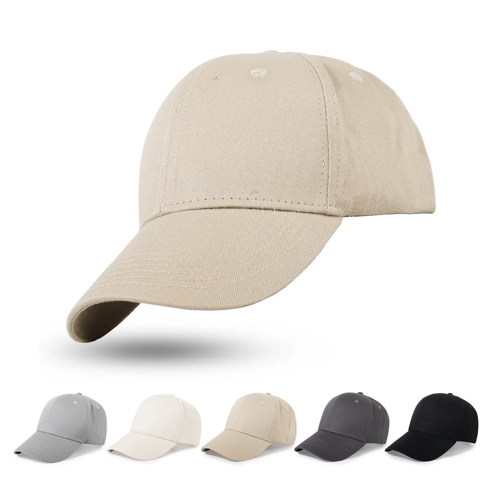 Japanese Style Adjustable Black Baseball Cap for Men