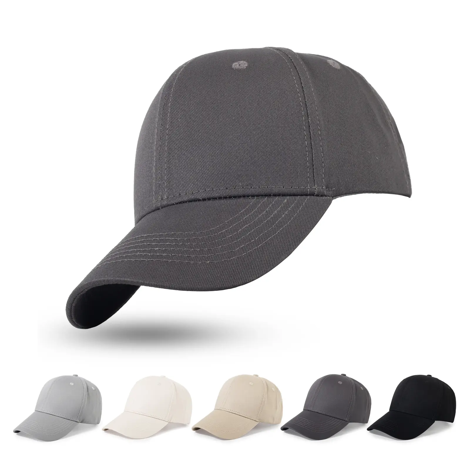 Japanese Style Adjustable Black Baseball Cap for Men