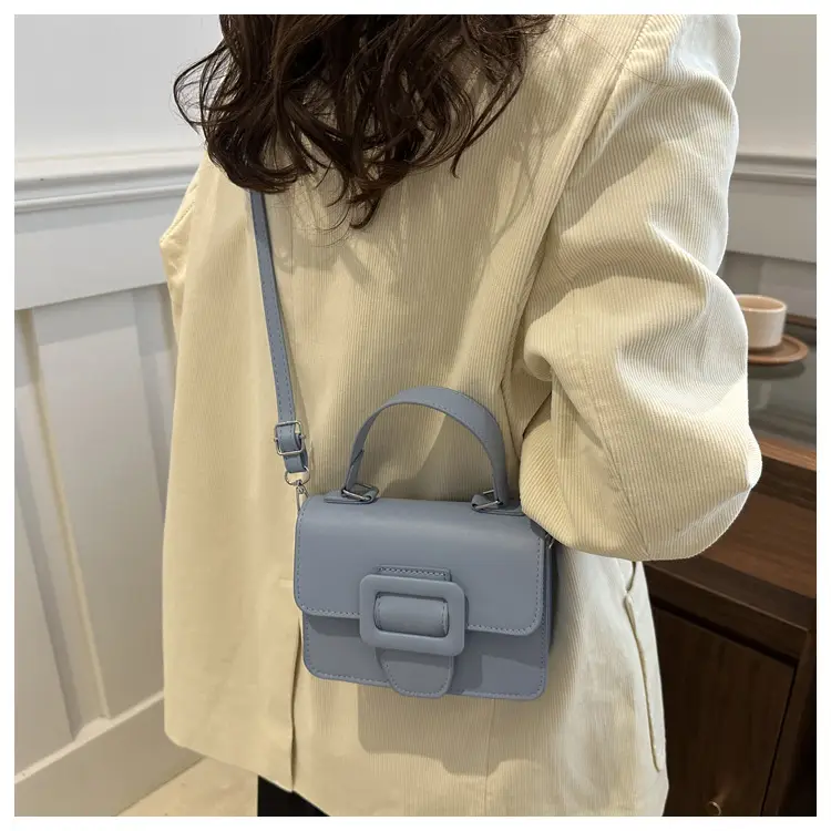 White Korean Style Small Square Handbag for Women — feature 13