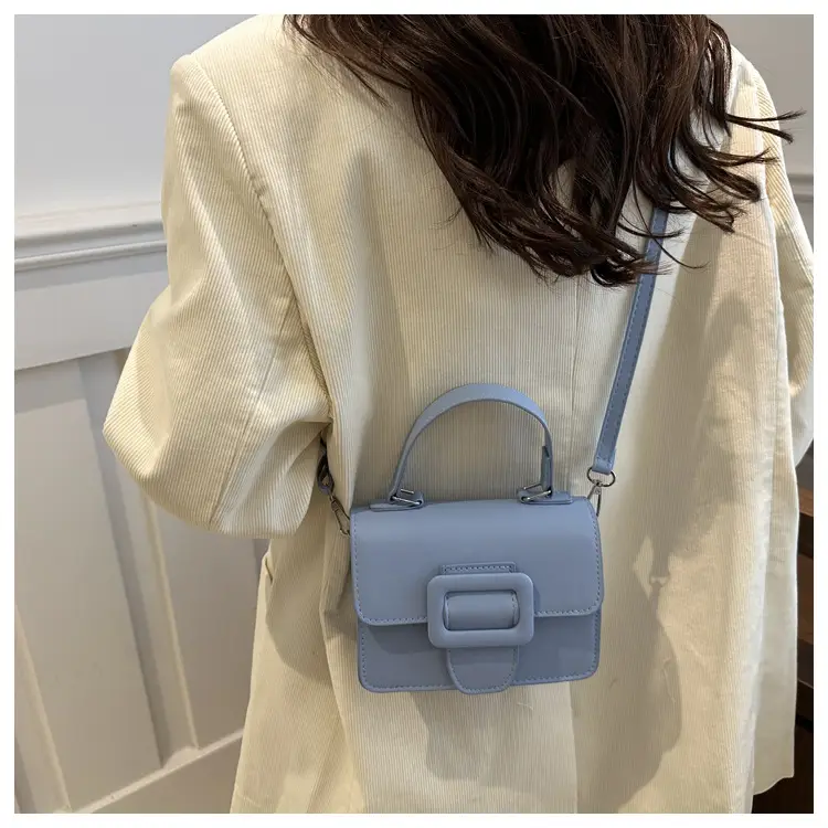 White Korean Style Small Square Handbag for Women — feature 14
