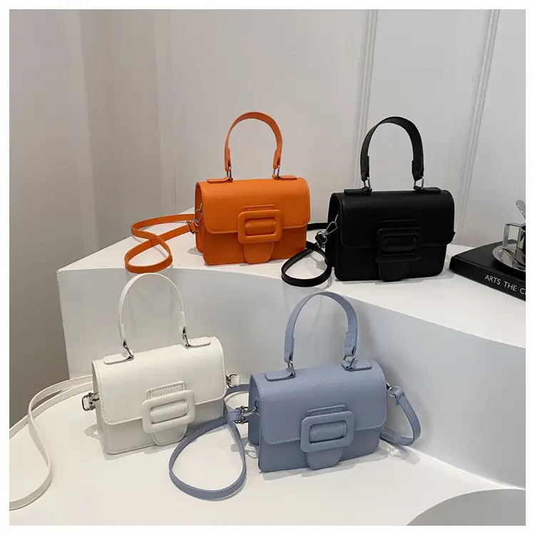 White Korean Style Small Square Handbag for Women — feature 21