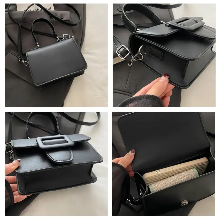 White Korean Style Small Square Handbag for Women — feature 8