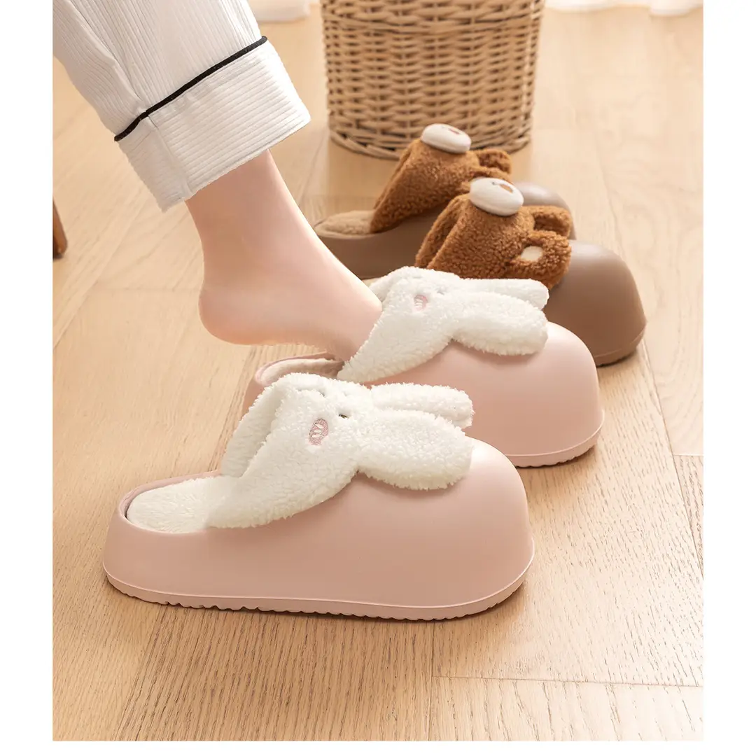 Cotton Slippers for Women 2026 New Model Winter 2026 New Model Indoor Home Warm Plush Cotton Shoes for Outdoor Wear Autumn and Winter — feature 20