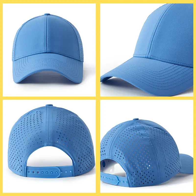 Men Blue Mesh Baseball Cap Summer Sunshade