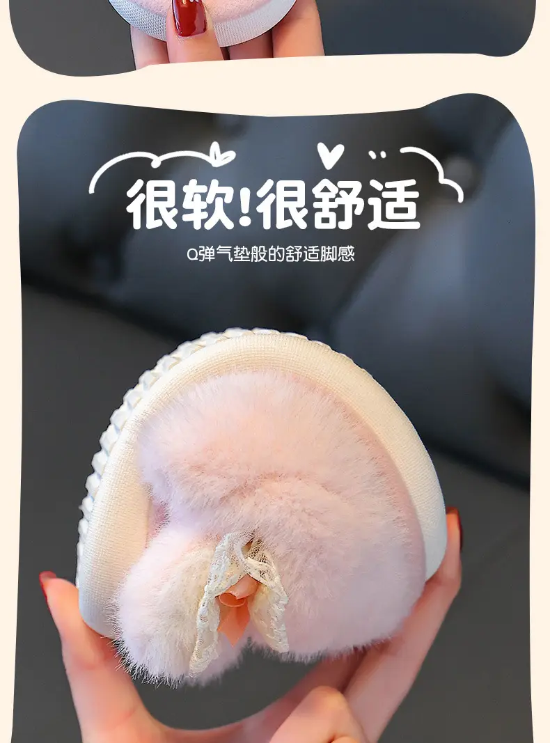 Children's Cotton Slippers Winter Girls Boys Kidsren Baby Cotton Slippers Non-Slip Indoor Home Kidsren's Furry Shoes — feature 9