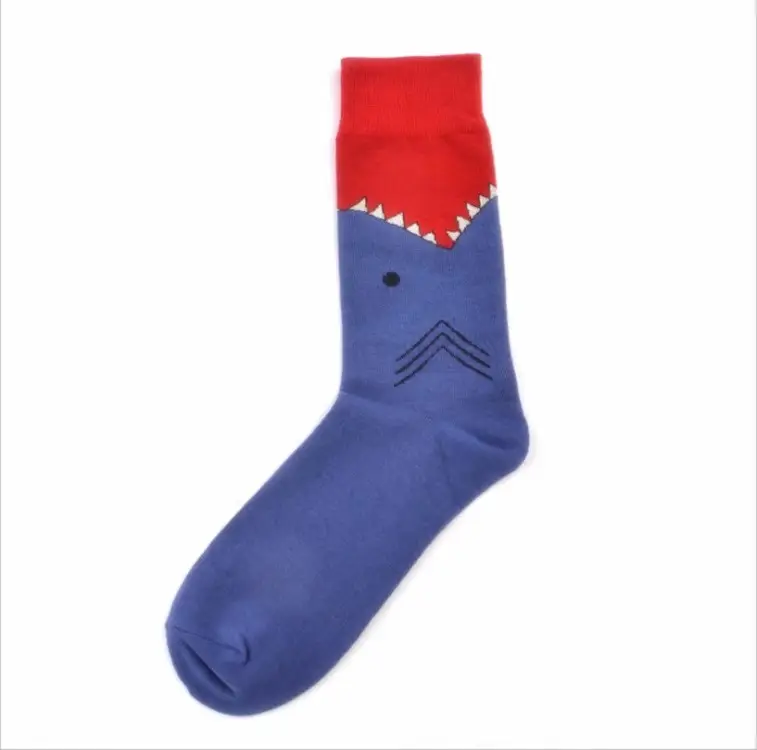 in stock autumn and winter new cross-border fashion color men's socks animal series casual couple socks wholesale without clip