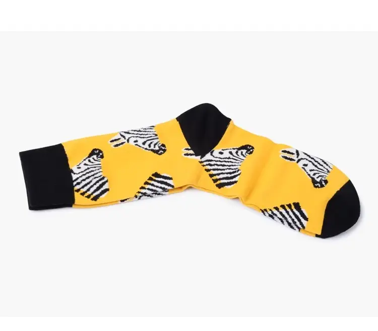 in stock autumn and winter new cross-border fashion color men's socks animal series casual couple socks wholesale without clip — feature 4