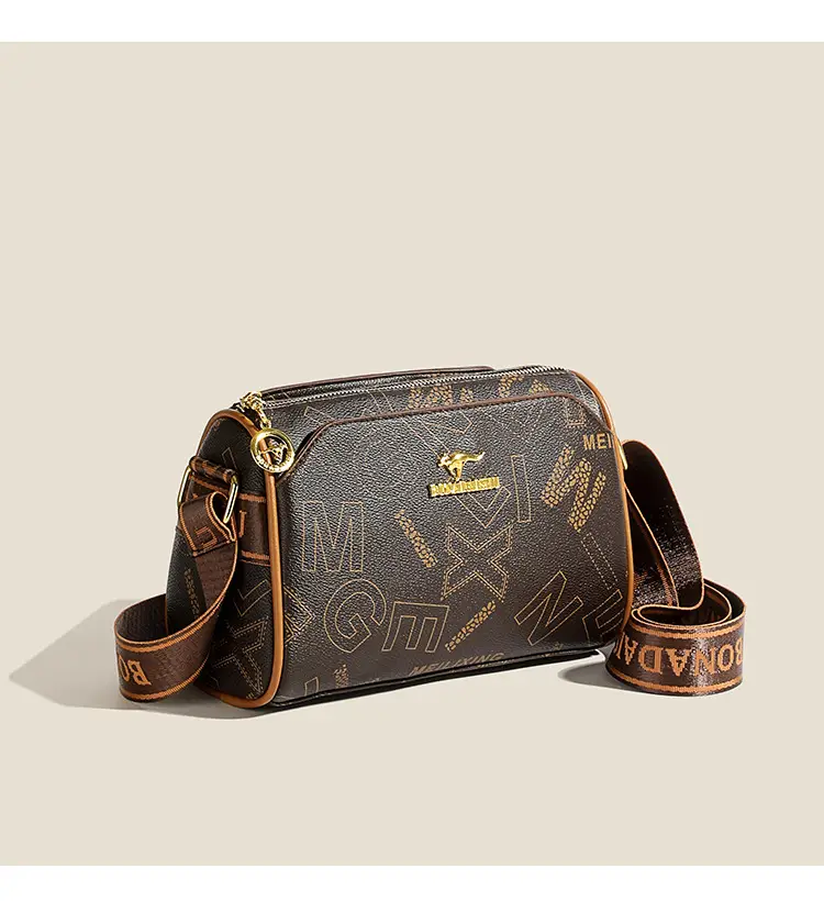 Fashion casual letter printing ladies cylinder bag large capacity foreign trade new wide shoulder strap shoulder messenger bag wholesale — feature 10