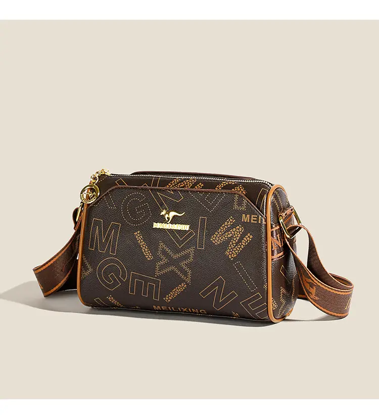 Fashion casual letter printing ladies cylinder bag large capacity foreign trade new wide shoulder strap shoulder messenger bag wholesale — feature 11
