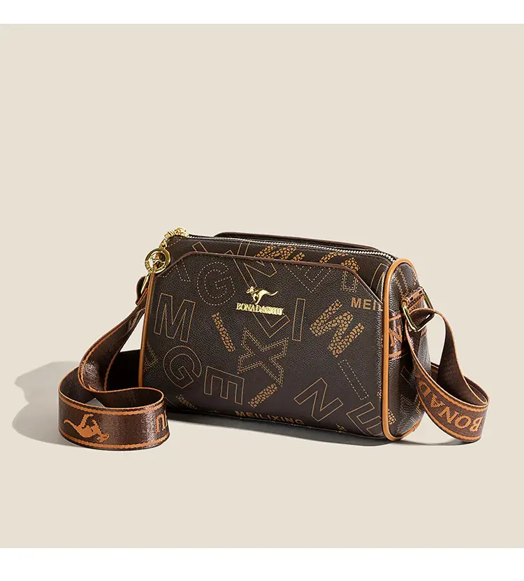 Fashion casual letter printing ladies cylinder bag large capacity foreign trade new wide shoulder strap shoulder messenger bag wholesale — feature 13