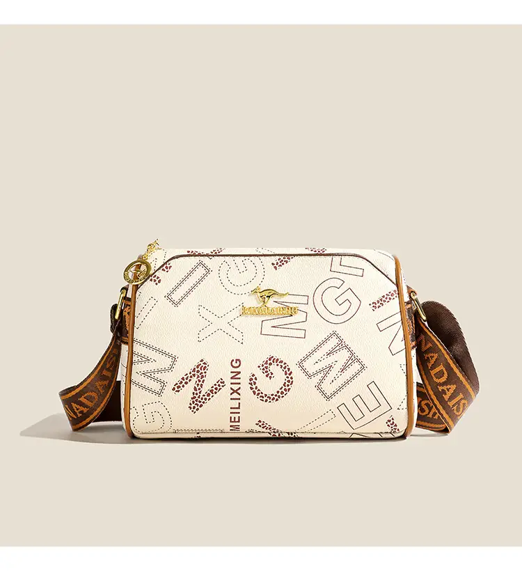 Fashion casual letter printing ladies cylinder bag large capacity foreign trade new wide shoulder strap shoulder messenger bag wholesale — feature 14