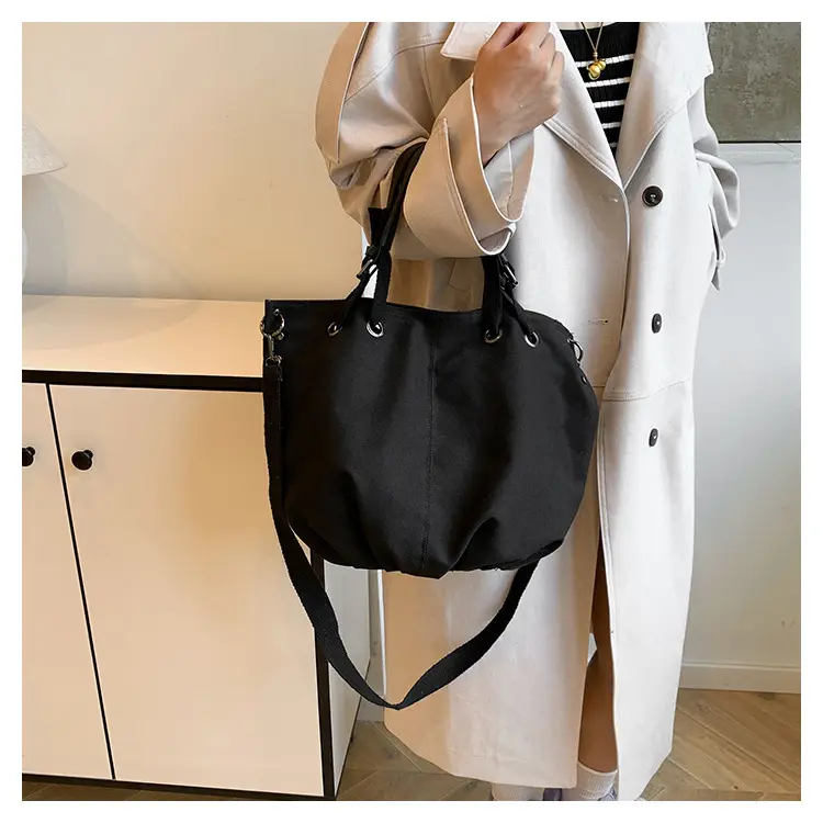 2024 Autumn Japanese Tote Bag Canvas Large Capacity Brown — feature 18