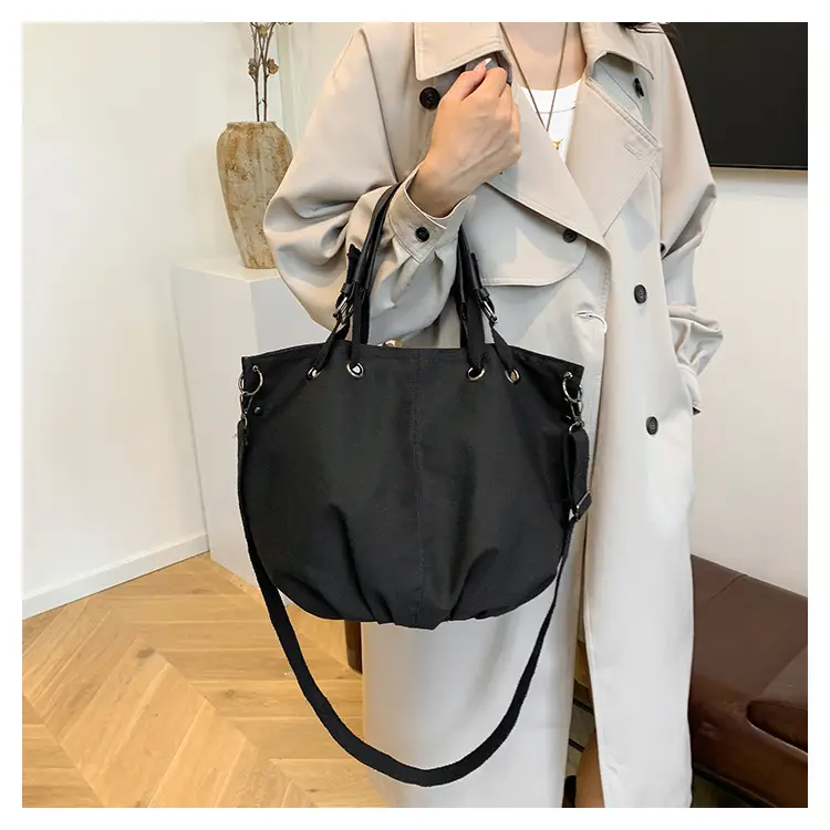 2024 Autumn Japanese Tote Bag Canvas Large Capacity Brown — feature 29