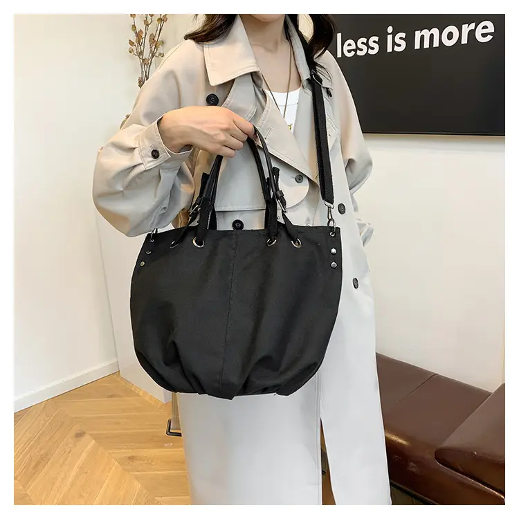 2024 Autumn Japanese Tote Bag Canvas Large Capacity Brown — feature 31