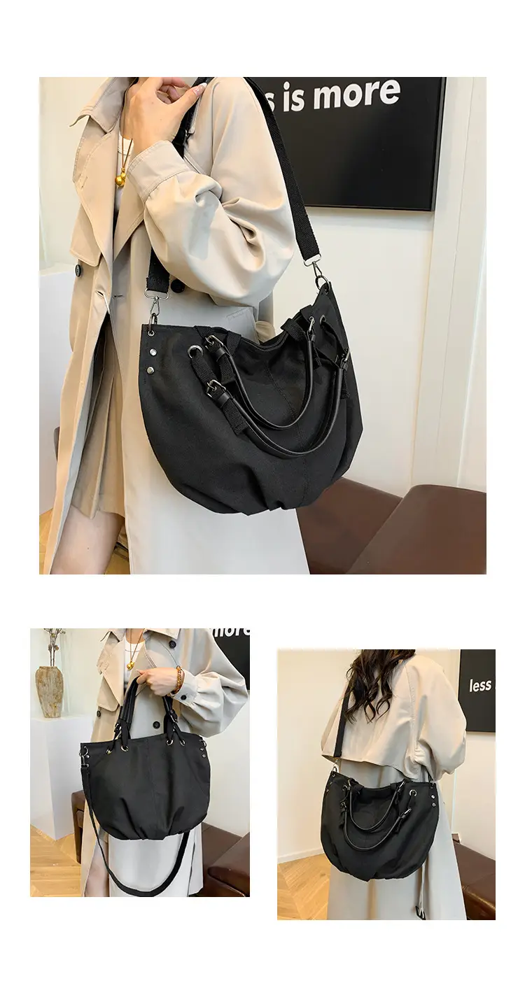 2024 Autumn Japanese Tote Bag Canvas Large Capacity Brown — feature 9