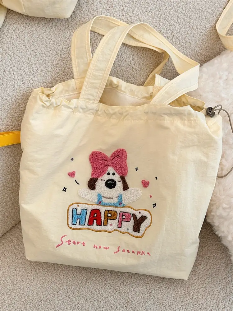 Cute Embroidered Shoulder Bag for Girls Large Capacity - Image 9