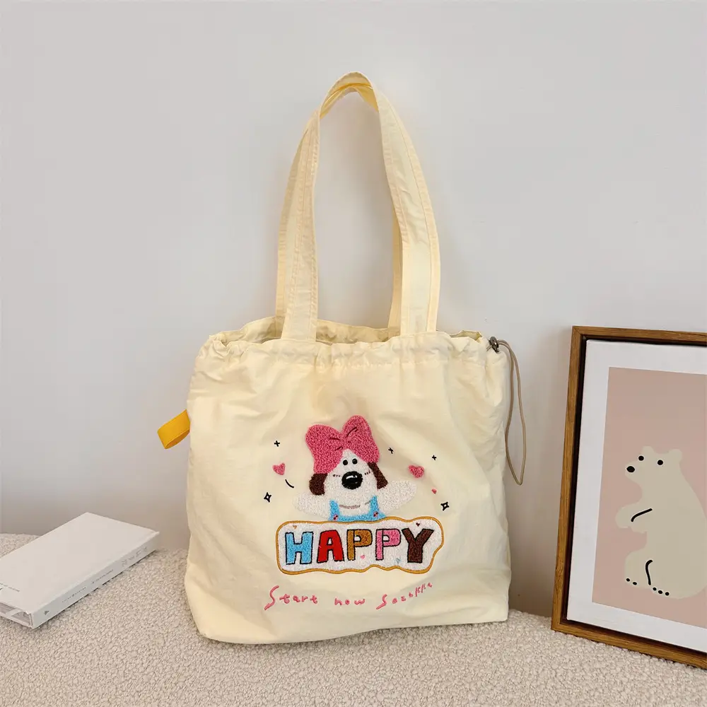 Cute Embroidered Shoulder Bag for Girls Large Capacity - Image 5
