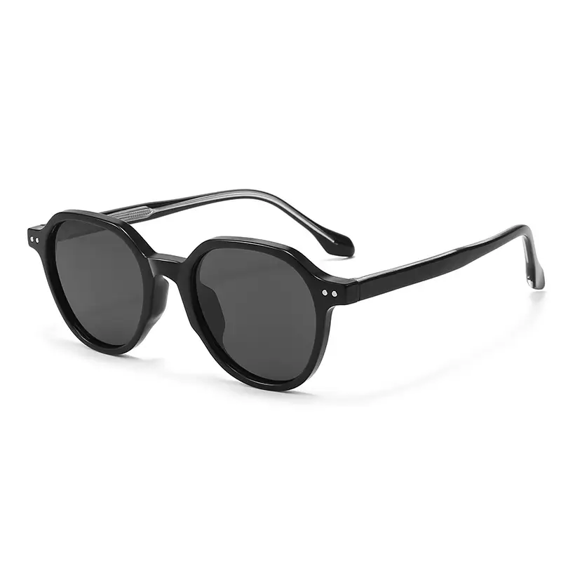 Vintage Polarized Sunglasses Men Anti-UV Clear Frame - Image 9
