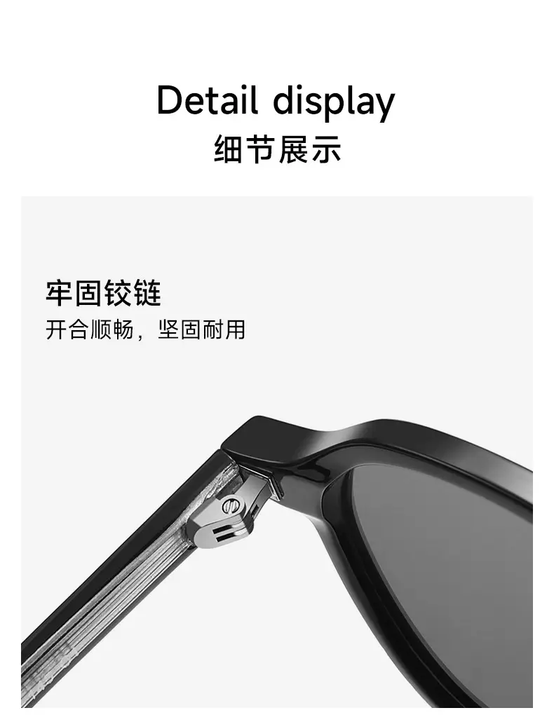 Vintage Polarized Sunglasses Men Anti-UV Clear Frame — feature 12