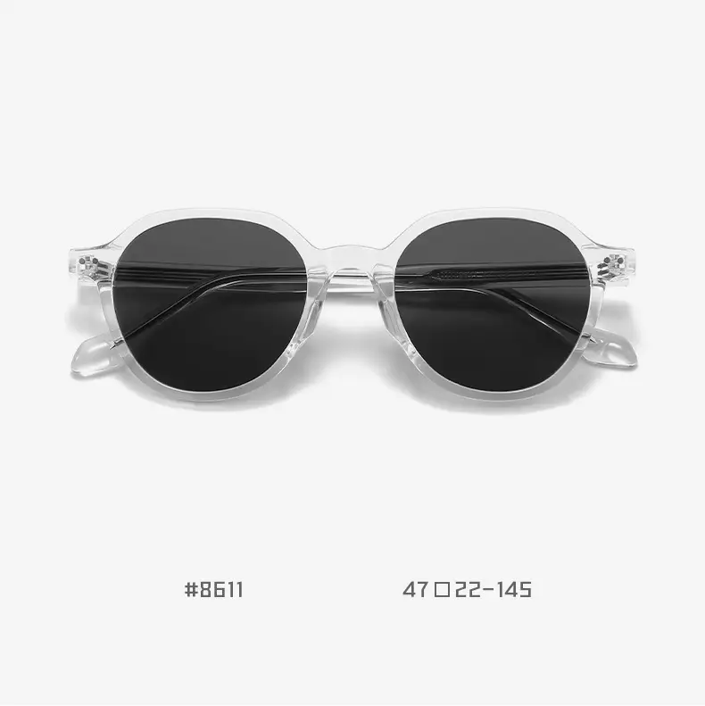 Vintage Polarized Sunglasses Men Anti-UV Clear Frame — feature 17