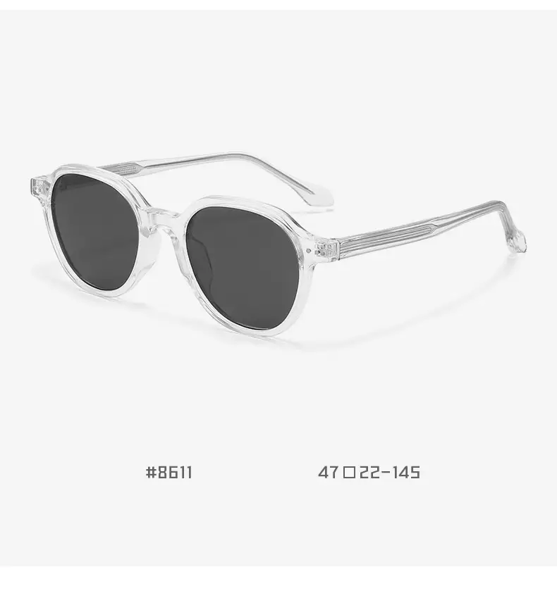 Vintage Polarized Sunglasses Men Anti-UV Clear Frame — feature 18