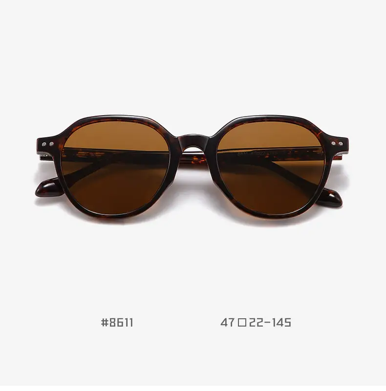 Vintage Polarized Sunglasses Men Anti-UV Clear Frame — feature 19