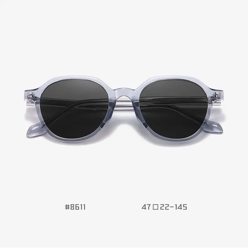 Vintage Polarized Sunglasses Men Anti-UV Clear Frame — feature 21