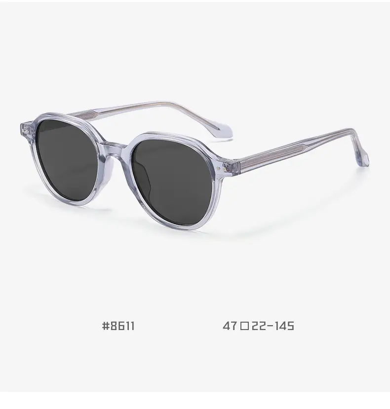 Vintage Polarized Sunglasses Men Anti-UV Clear Frame — feature 22