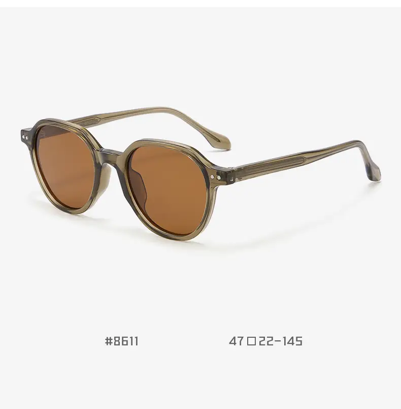 Vintage Polarized Sunglasses Men Anti-UV Clear Frame — feature 24