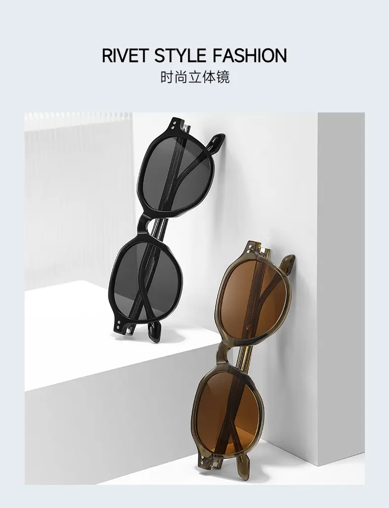 Vintage Polarized Sunglasses Men Anti-UV Clear Frame — feature 6