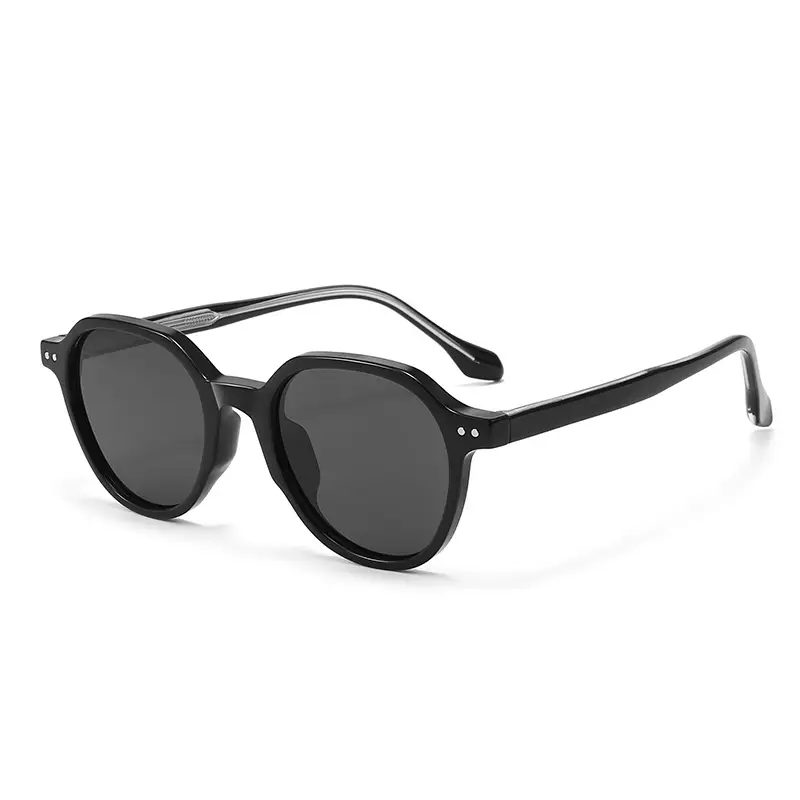 Vintage Polarized Sunglasses Men Anti-UV Clear Frame
