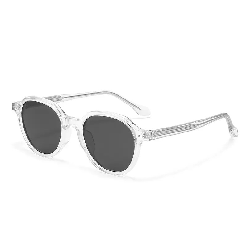 Vintage Polarized Sunglasses Men Anti-UV Clear Frame - Image 2