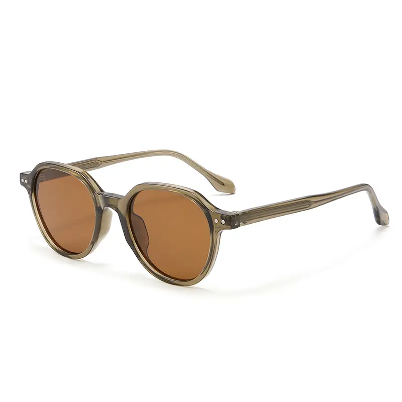 Vintage Polarized Sunglasses Men Anti-UV Clear Frame - Image 4