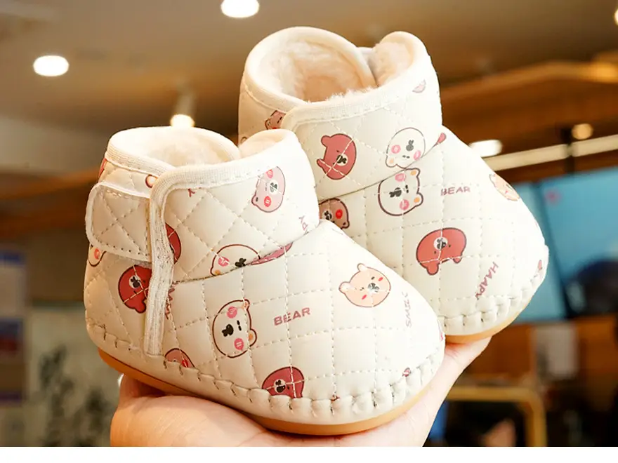 Baby Shoes Fleece Lined Non-Slip Winter 0-1 Yr — feature 4