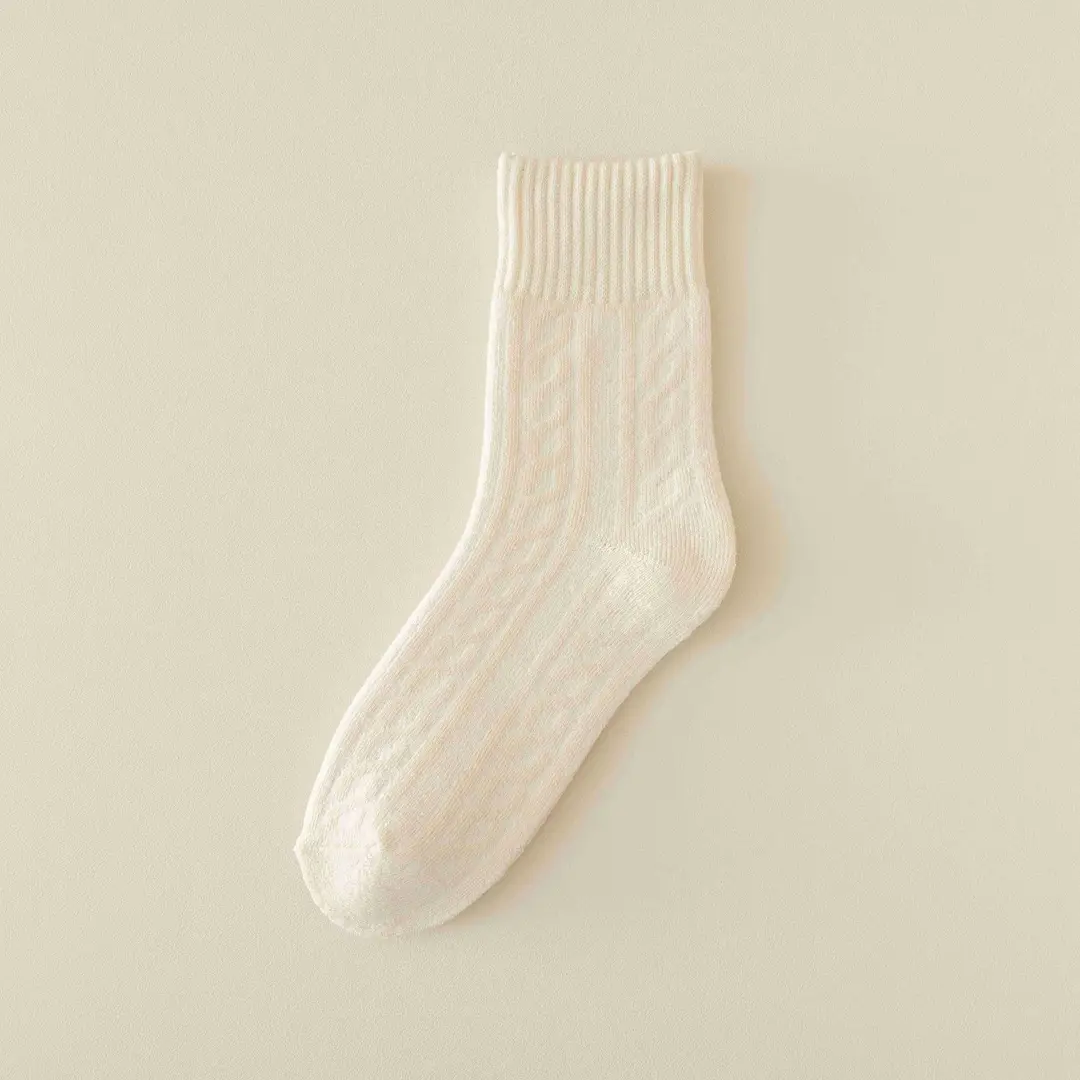 Zhuji socks Maillard socks women's autumn and winter socks warm piled socks twist Japanese winter terry thickened