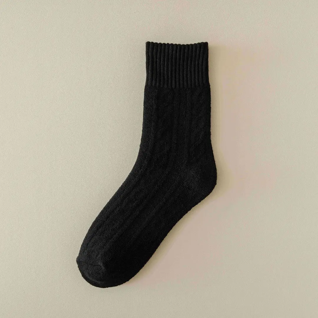 Zhuji socks Maillard socks women's autumn and winter socks warm piled socks twist Japanese winter terry thickened