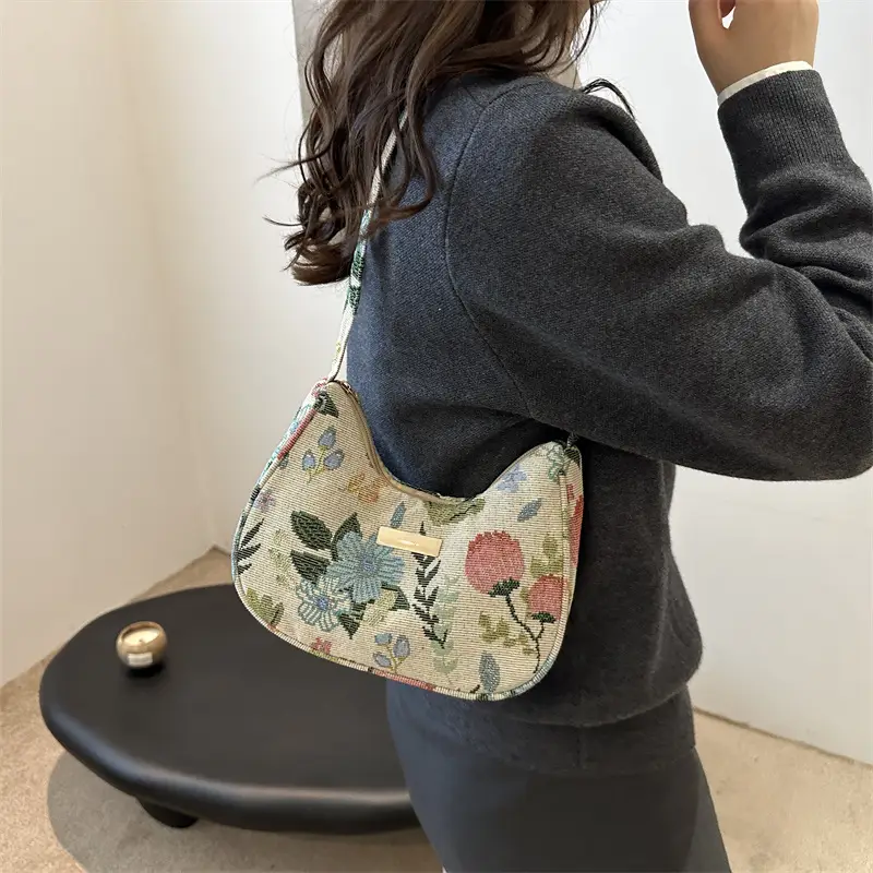Women's Floral Crossbody Bag Small Square Design