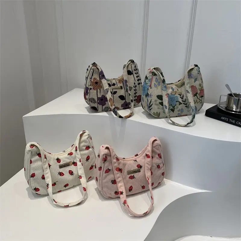 Women's Floral Crossbody Bag Small Square Design