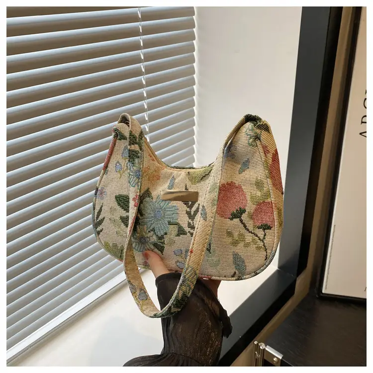Women's Floral Crossbody Bag Small Square Design — feature 11