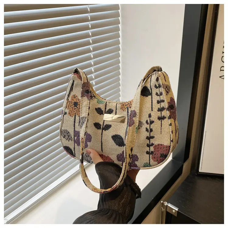 Women's Floral Crossbody Bag Small Square Design — feature 12
