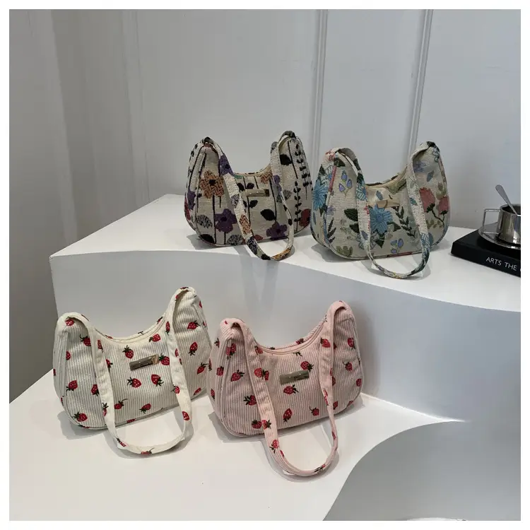 Women's Floral Crossbody Bag Small Square Design — feature 13