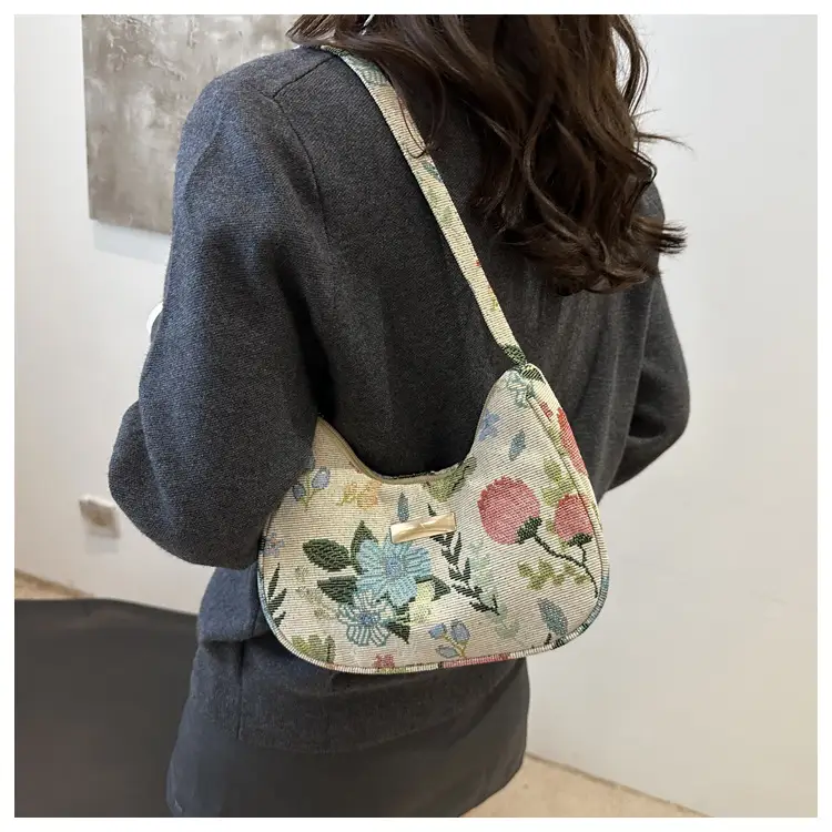 Women's Floral Crossbody Bag Small Square Design — feature 18
